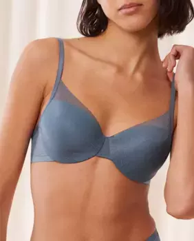 Бюстгальтер на косточках с мягкой чашкой естественного кроя Triumph, синий