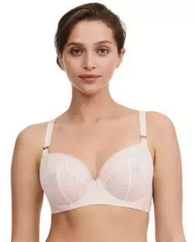 Бюстгальтер на косточках с объемным рисунком Allure Chantelle, черный