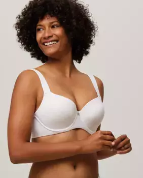 Бюстгальтер на косточках с очень широкими бретелями Ysabel Mora, белый