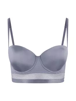 Бюстгальтер на косточках s.Oliver Push-up Bra, цвет silver grey