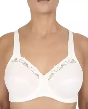 Бюстгальтер на косточках с широкими бретелями Felina, белый