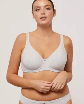 Бюстгальтер на косточках с усиленной спинкой Ysabel Mora, серый