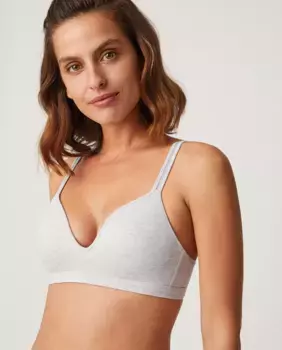 Бюстгальтер на косточках с усиленной спинкой Ysabel Mora, серый