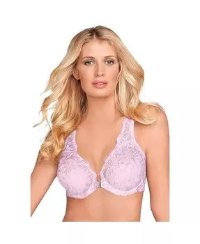 Бюстгальтер на косточках с застежкой спереди и вышивкой больших размеров Amoureuse, розовый