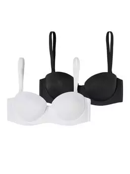 Бюстгальтер на косточках Schiesser, цвет schwarz-weiss