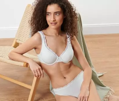 Бюстгальтер на косточках Tchibo, белый