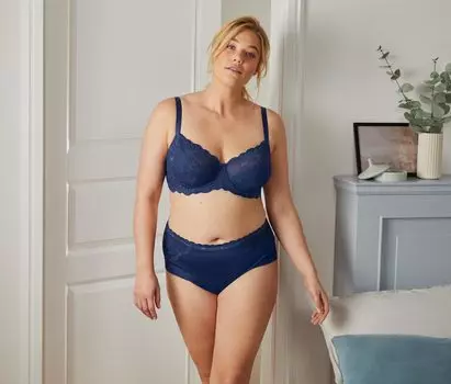 Бюстгальтер на косточках Tchibo, темно-синий