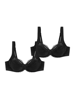 Бюстгальтер на косточках TRIUMPH Bra Modern Lace+Cotton, черный