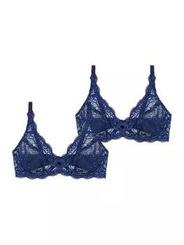 Бюстгальтер на косточках TRIUMPH Minimiser Bra Amourette 300, темно-синий