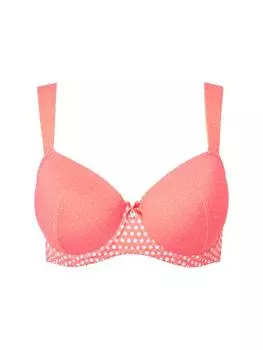 Бюстгальтер на косточках Ulla Popken BH, коралловый