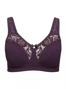 Бюстгальтер на косточках Ulla Popken Entlastungs BH, цвет aubergine
