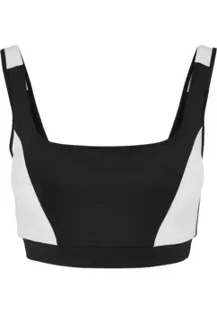 Бюстгальтер на косточках URBAN CLASSICS " Urban Classics Ladies Color Block Bra", белый