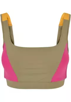 Бюстгальтер на косточках URBAN CLASSICS " Urban Classics Ladies Color Block Bra", фиолетовый