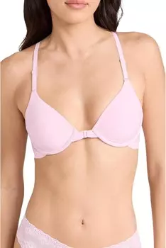 Бюстгальтер Natori Lush Front Close Contour Underwire, цвет Peony Pink/White