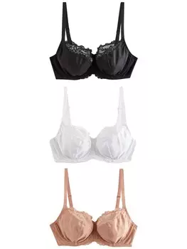Бюстгальтер Next, цвет Dark beige/Black/White