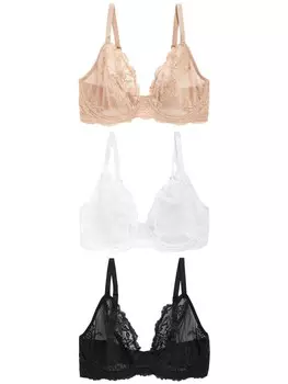 Бюстгальтер Next, цвет Dark beige/Black/White