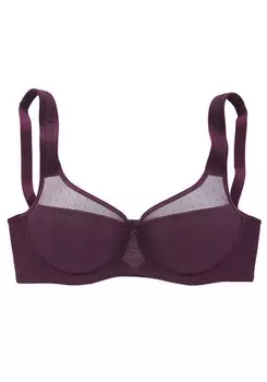 Бюстгальтер NUANCE Minimiser Bra, цвет Aubergine