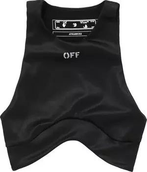 Бюстгальтер Off-White Athleisure Bra 'Black', черный