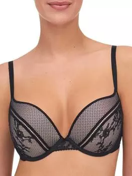 Бюстгальтер Olivia Extra Push-Up - Розовая помада Passionata, черный