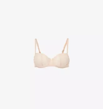 Бюстгальтер Origins с чашечками половинной длины на косточках из кружева Chantelle, бежевый