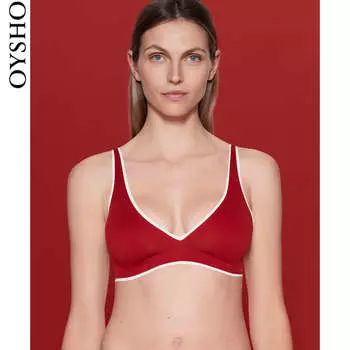 Бюстгальтер Oysho бесшовный, красный