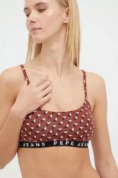 Бюстгальтер Пепе Джинс Pepe Jeans, бордовый