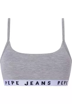 Бюстгальтер Pepe Jeans, пятнистый серый