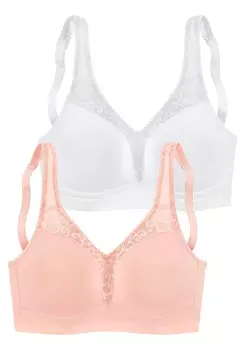 Бюстгальтер PETITE FLEUR Bralette Bra, цвет pink/white