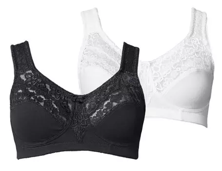 Бюстгальтер Petite Fleur, черный/белый