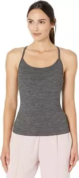 Бюстгальтер-полка Gostretch Diamond с начесом Racerback на бретельках SKECHERS, цвет Bold Black
