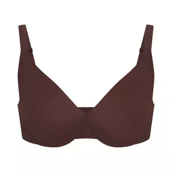 Бюстгальтер полного покрытия без подкладки SKIMS Smoothing Intimates, цвет Cocoa
