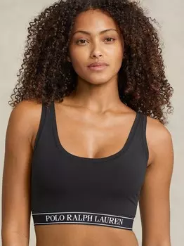 Бюстгальтер Polo Ralph Lauren Bralette Bra Built Up Bralette, черный