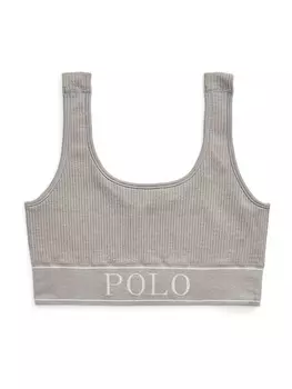 Бюстгальтер Polo Ralph Lauren Bralette Bra Scoop Neck Top, серый
