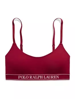 Бюстгальтер Polo Ralph Lauren Bralette Bra SCOOP BRALETTE, красный