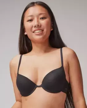 Бюстгальтер пуш-ап +1 на косточках из модальной ткани ЭКО Gisela, черный