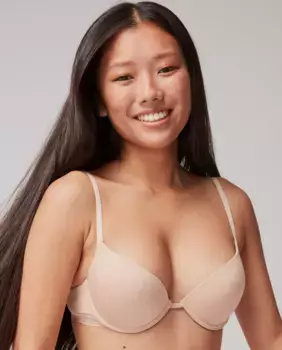 Бюстгальтер пуш-ап +1 на косточках из модальной ткани ЭКО Gisela, цвет Nude