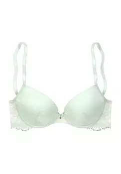 Бюстгальтер пуш-ап Alana, содержание шелка, декоративный бантик, женский LASCANA, мята