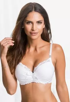 Бюстгальтер пуш-ап bonprix, белый