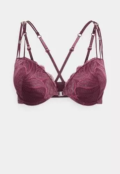 Бюстгальтер пуш-ап BRA LASCANA, темно-красный