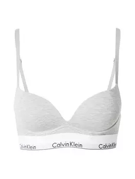 Бюстгальтер пуш-ап Calvin Klein Underwear, пятнистый серый