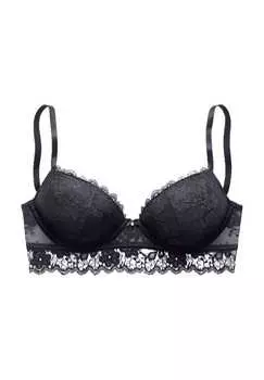 Бюстгальтер пуш-ап Julia со съемными чашками Lascana, черный