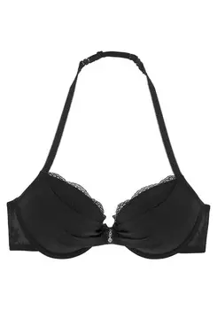 Бюстгальтер пуш ап LASCANA, черный