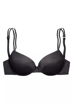 Бюстгальтер пуш ап LASCANA, черный