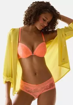 Бюстгальтер пуш-ап LASCANA, коралловый