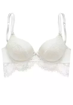 Бюстгальтер пуш-ап LASCANA, кремовый