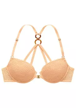Бюстгальтер пуш-ап LASCANA, песочный