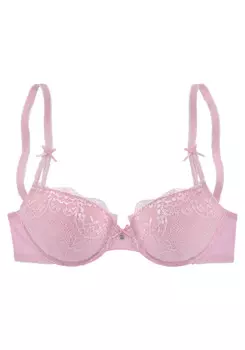 Бюстгальтер пуш ап LASCANA, розовый
