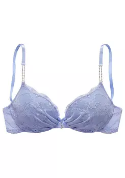 Бюстгальтер пуш ап LASCANA, синий