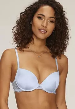 Бюстгальтер пуш-ап LASCANA, светло-голубой