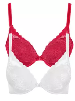 Бюстгальтер пуш-ап Lisca, цвет red-white